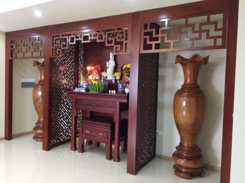 Vách Gỗ Phòng Thờ