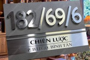 Mẫu biển số nhà đẹp sang trọng