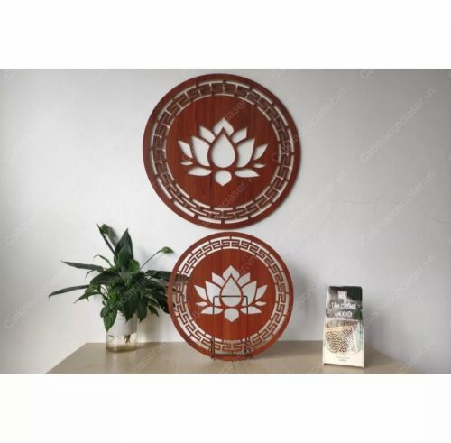cnc bông sen phòng thờ