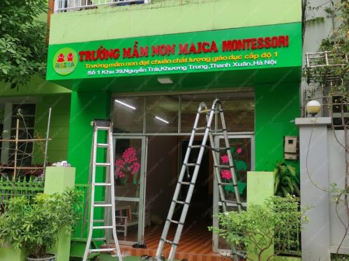 Làm biển hiệu trường mầm non tại hà nội