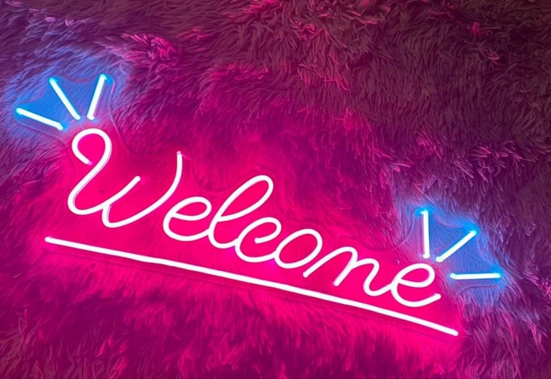 Chữ Led neon welcome