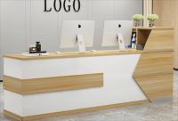 Quầy lễ tân bàn máy tính tủ gỗ giá xưởng