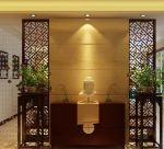 Vách Ngăn Phong Thủy CNC Hoa Văn