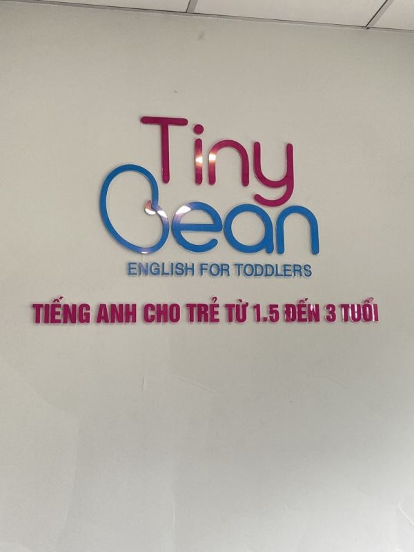 Mẫu thi công logo công ty đẹp bằng mica