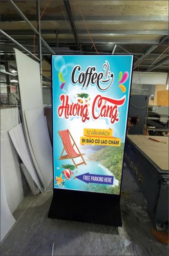 Biển hộp đèn led siêu sáng di động