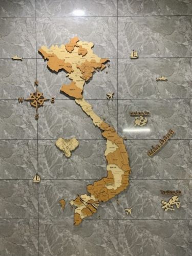 Bản đồ việt nam treo tường