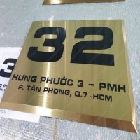 Biển số nhà bằng đồng
