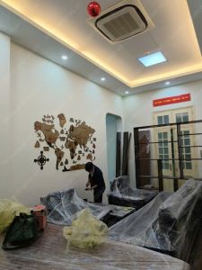 Thiết kế thi công bản đồ gỗ gắn tường