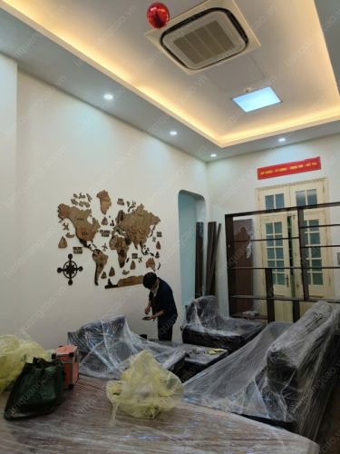 Thiết kế thi công bản đồ gỗ gắn tường